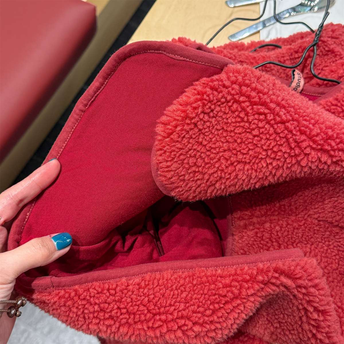 ノースリーブセットアップ シープボアベスト+ロングパンツ 2点セット もこもこセットアップ【mh0011433】