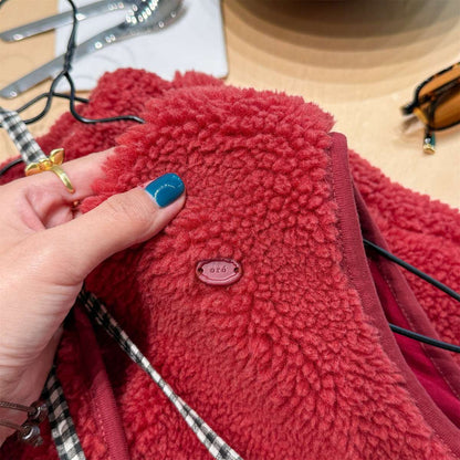 ノースリーブセットアップ シープボアベスト+ロングパンツ 2点セット もこもこセットアップ【mh0011433】