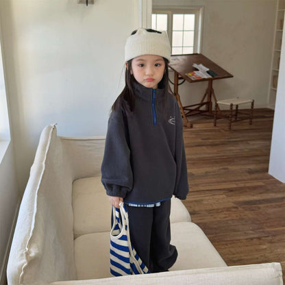 長袖セットアップ 長袖フリースジャケット+ロングパンツ 2点セット もこもこセットアップ【mh0011434】