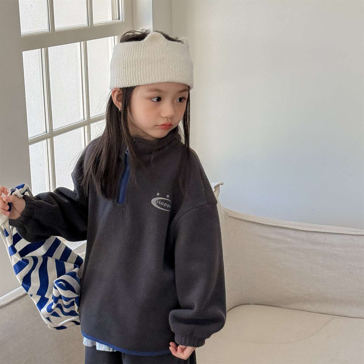 長袖セットアップ 長袖フリースジャケット+ロングパンツ 2点セット もこもこセットアップ【mh0011434】