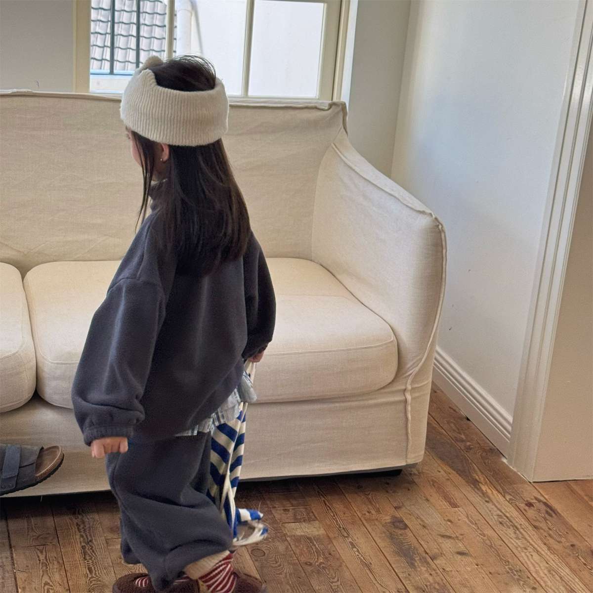 長袖セットアップ 長袖フリースジャケット+ロングパンツ 2点セット もこもこセットアップ【mh0011434】