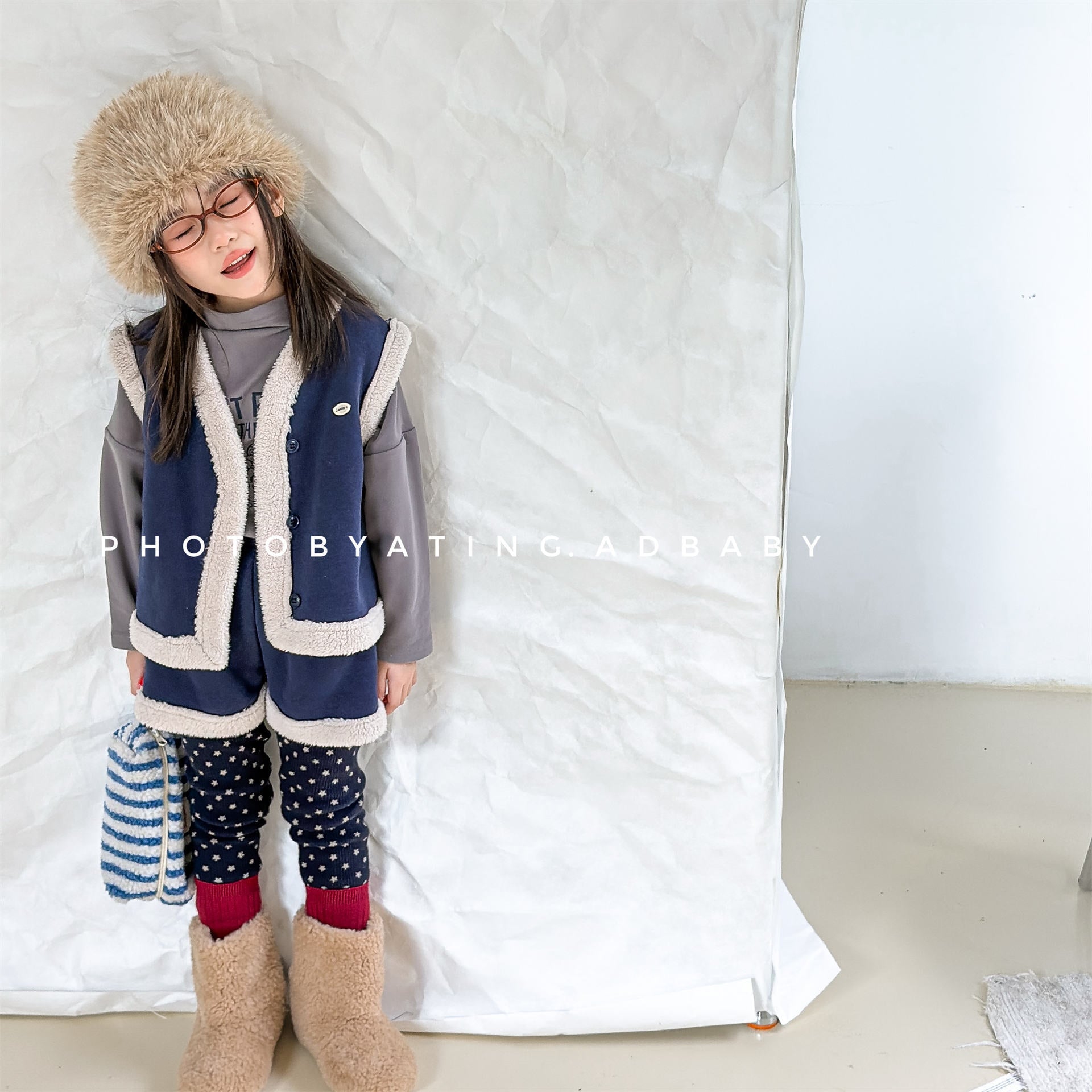 ノースリーブセットアップ 裏ボアセットアップ 2点セット ベスト+ショートパンツ【mh0011906】