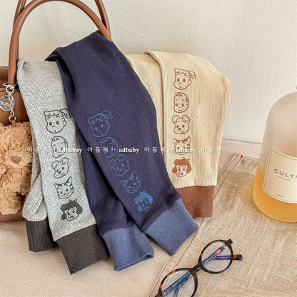 レギンスパンツ キッズパンツ ロゴプリント柄 レギンスパンツ 3カラー【mh0003974】