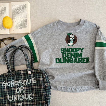 トレーナー・フーディ 6032 gray / 80cm キッズトップス レターロゴ刺繍プリント長袖スウェットシャツ【mh0008997】