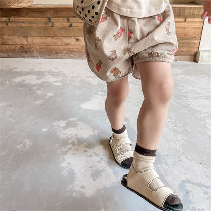 ハーフパンツ・ショートパンツ Bear Print Track Shorts くまプリント トラックショートパンツ【mh0012147】