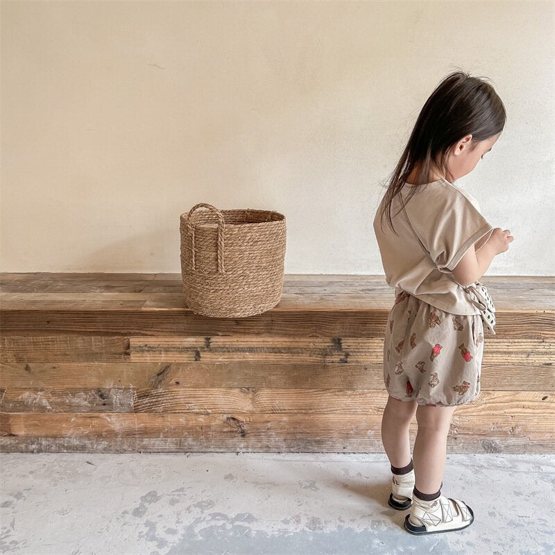 ハーフパンツ・ショートパンツ Bear Print Track Shorts くまプリント トラックショートパンツ【mh0012147】