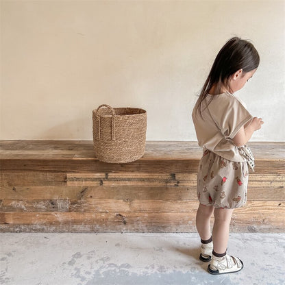 ハーフパンツ・ショートパンツ Bear Print Track Shorts くまプリント トラックショートパンツ【mh0012147】