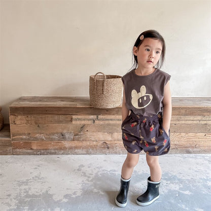 ハーフパンツ・ショートパンツ Bear Print Track Shorts くまプリント トラックショートパンツ【mh0012147】