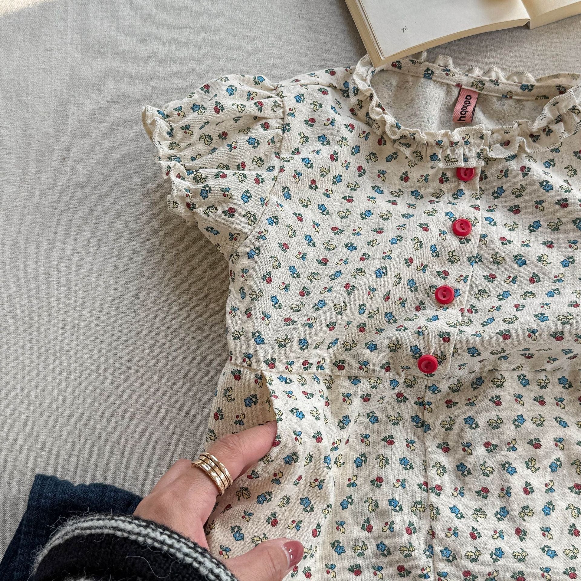 半袖ジャンプスーツ Beige / 80cm サマー半袖ジャンプスーツ【mh0009541】