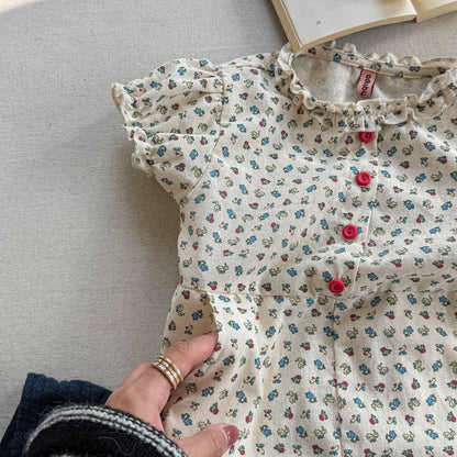 半袖ジャンプスーツ Beige / 80cm サマー半袖ジャンプスーツ【mh0009541】