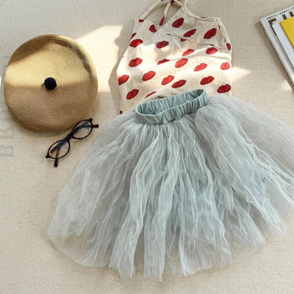 スカート Beige / 80cm チュチュチュールシアースカート【mh0010143】