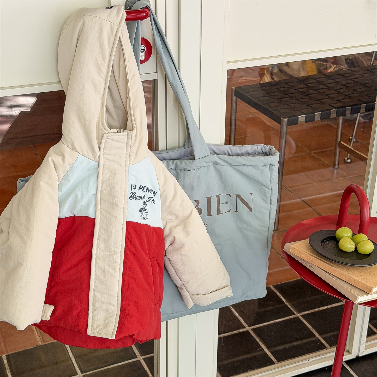 ショートコート・ジャケット・ジャンパー Beige / 80cm 中綿ダウンジャケット パッチワーク アウター コート【mh0011900】