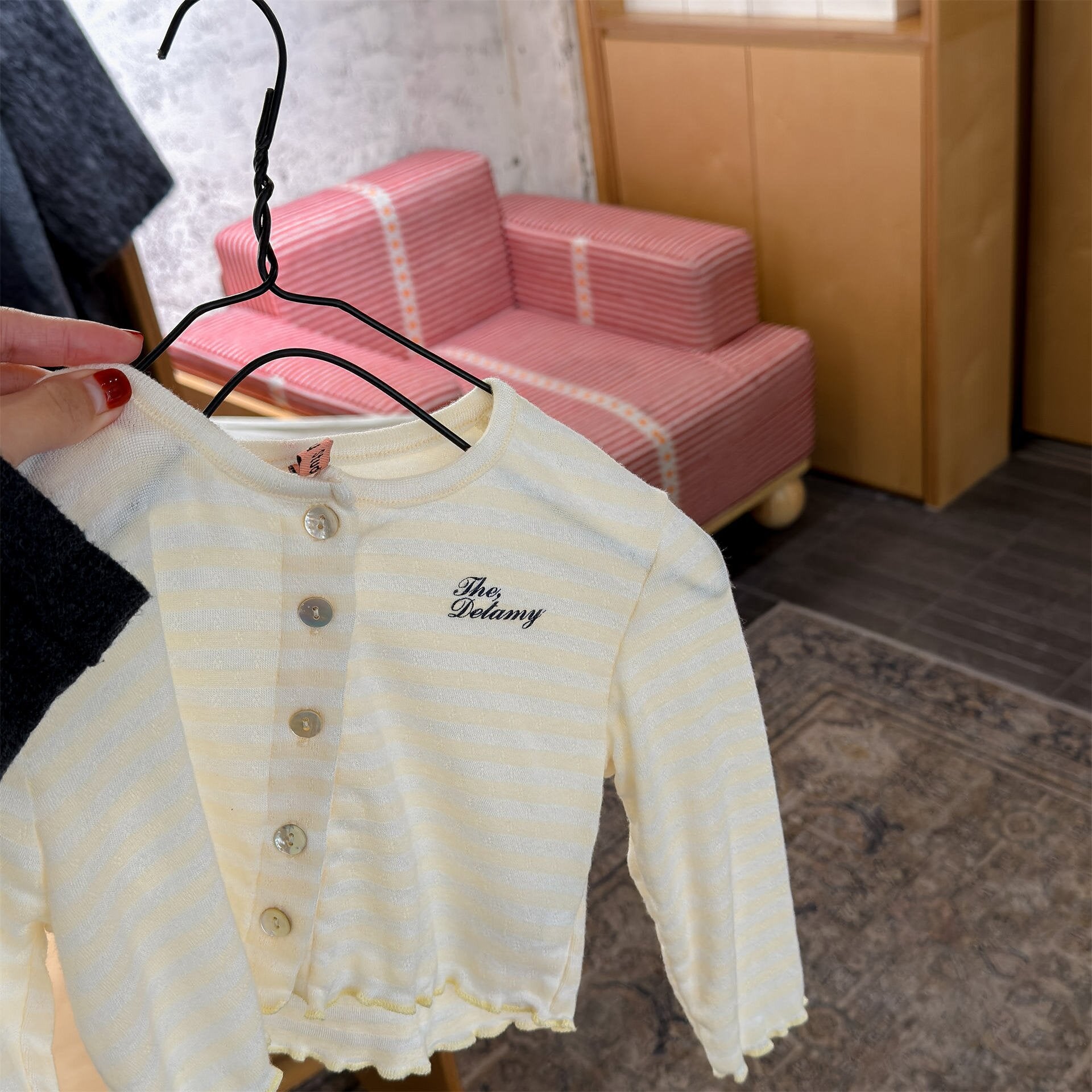カーディガン・パーカー Beige / 80cm Sweater Cardigan Knitwear Tops ニット カーディガン トップス【mh0012084】