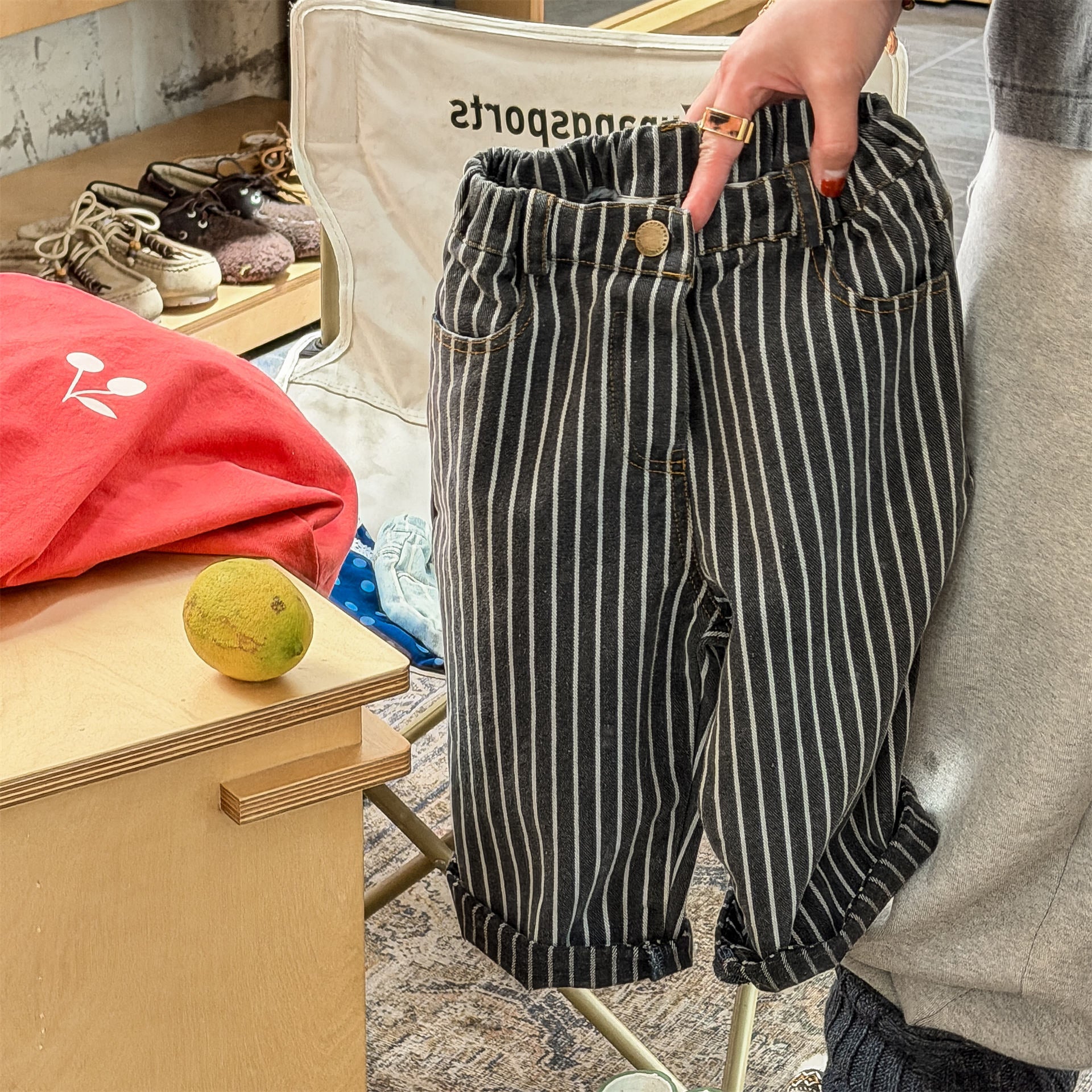 デニムパンツ Black / 80cm Children's Denim Harlan Pants デニム サルエルパンツ【mh0011944】