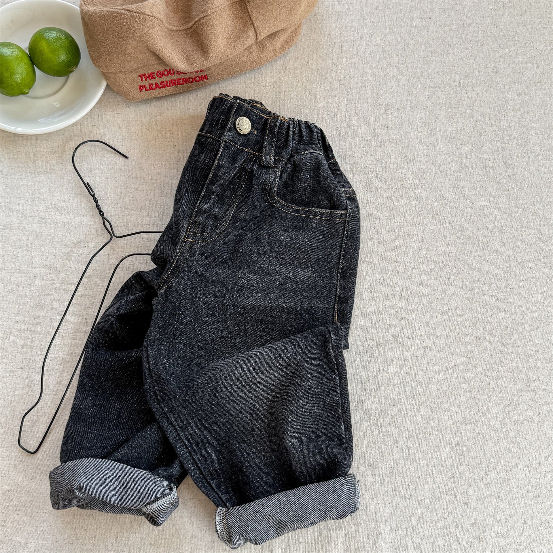 デニムパンツ Black / 80cm シンプルベーシックボーイフレンドデニムパンツジーンズ【mh0010626】