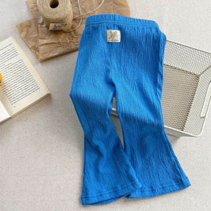 レギンスパンツ Blue / 80cm 薄手フレアレギンスパンツ【mh0009775】