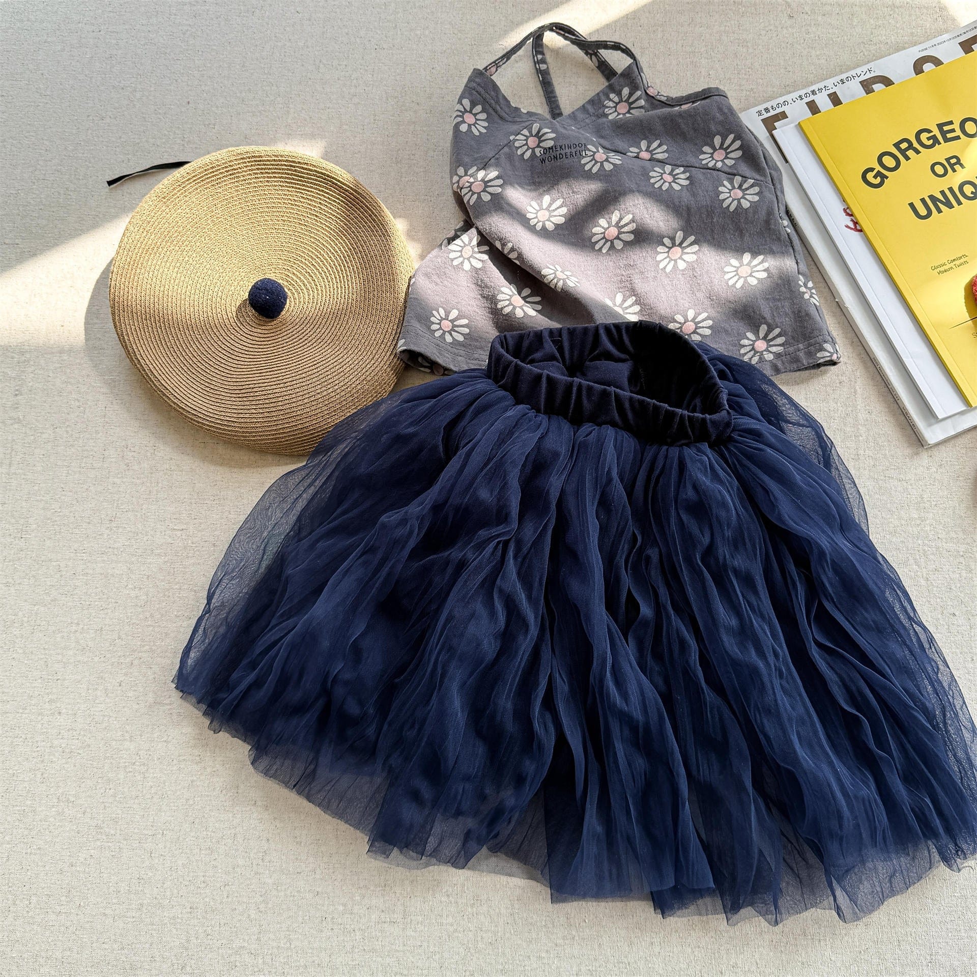 スカート Blue / 80cm チュチュチュールシアースカート【mh0010143】