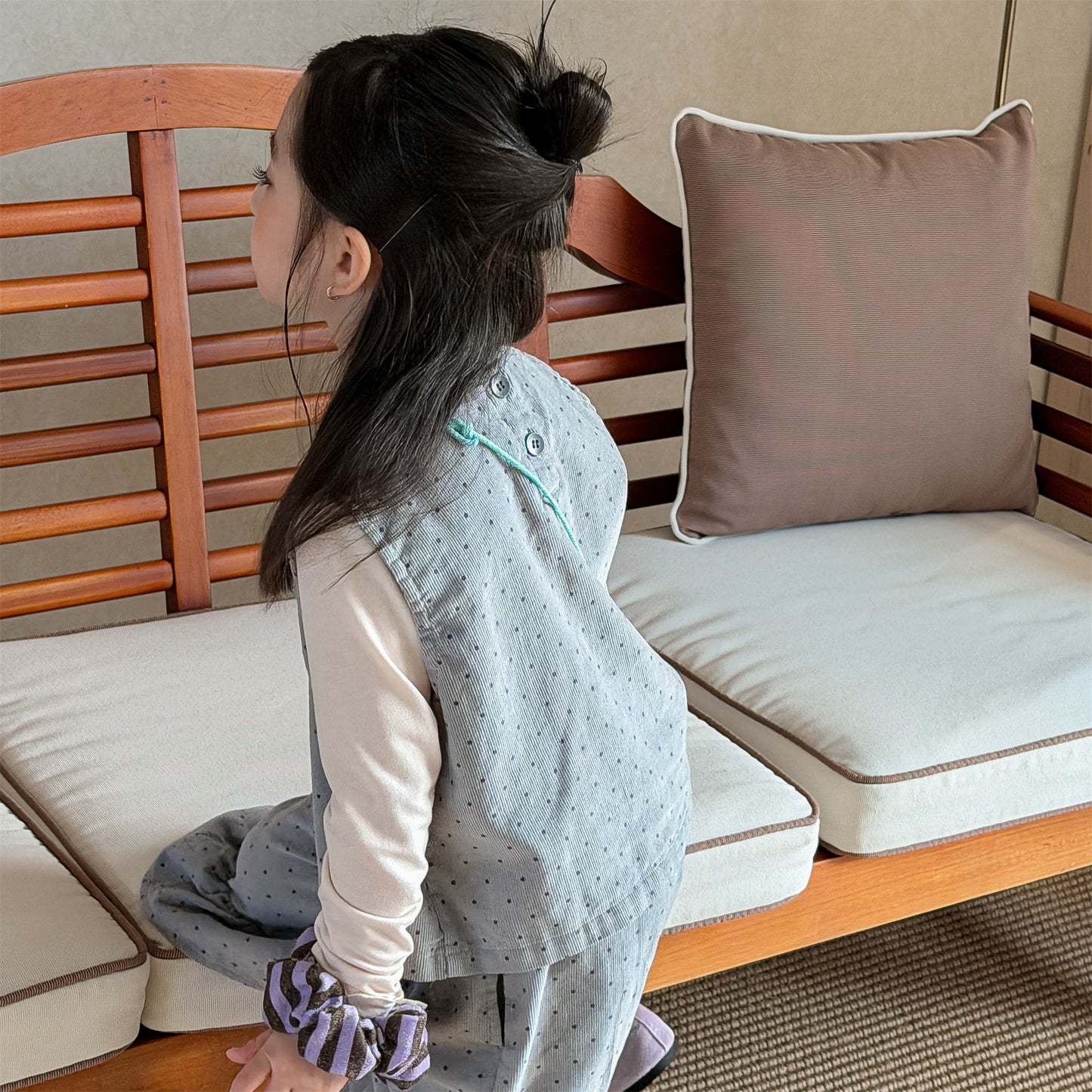 ノースリーブセットアップ Children's Vest Capri Pants Set セットアップ カプリパンツ【mh0011946】