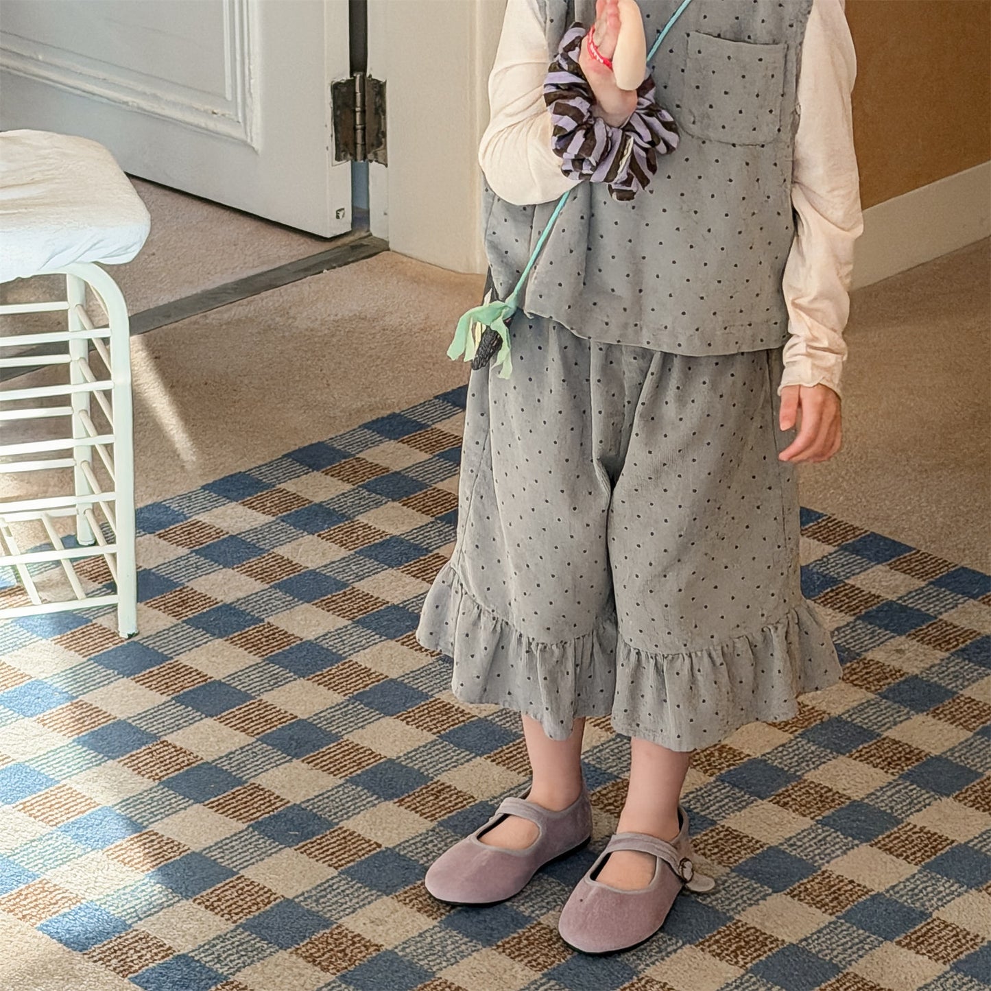 ノースリーブセットアップ Children's Vest Capri Pants Set セットアップ カプリパンツ【mh0011946】