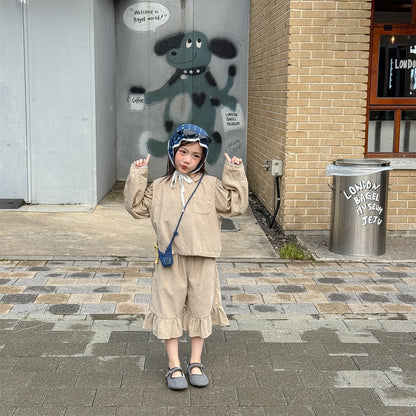 ノースリーブセットアップ Children's Vest Capri Pants Set セットアップ カプリパンツ【mh0011946】