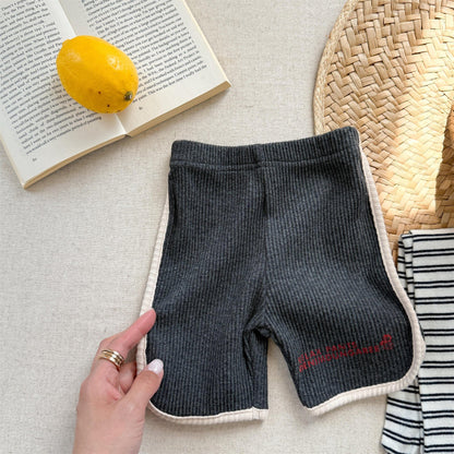 ハーフパンツ・ショートパンツ Dark Gray / 80cm バイピングショートレギンスパンツ【mh0010137】