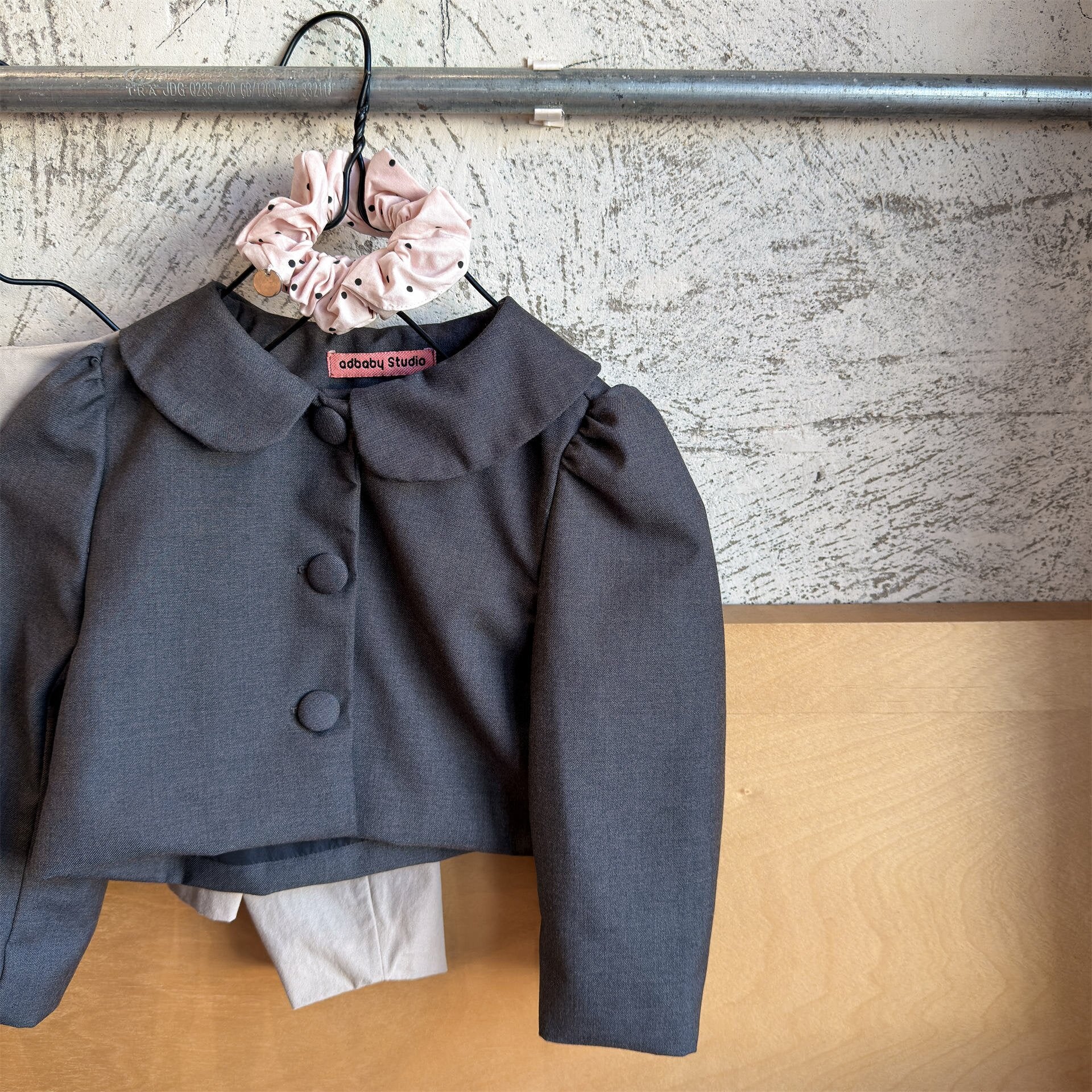 ショートコート・ジャケット・ジャンパー Dark Gray / 80cm Small Blazer Cardigan Top テーラード カーディガン トップス【mh0012037】