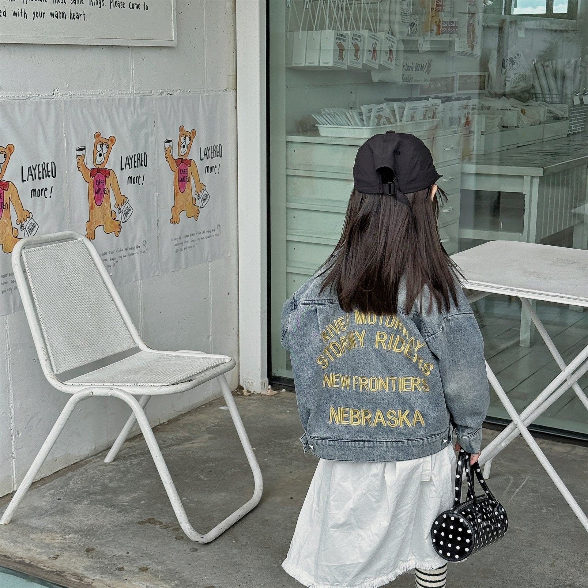 ショートコート・ジャケット・ジャンパー Embroidered Denim Jacket 刺繍 デニムジャケット【mh0012124】