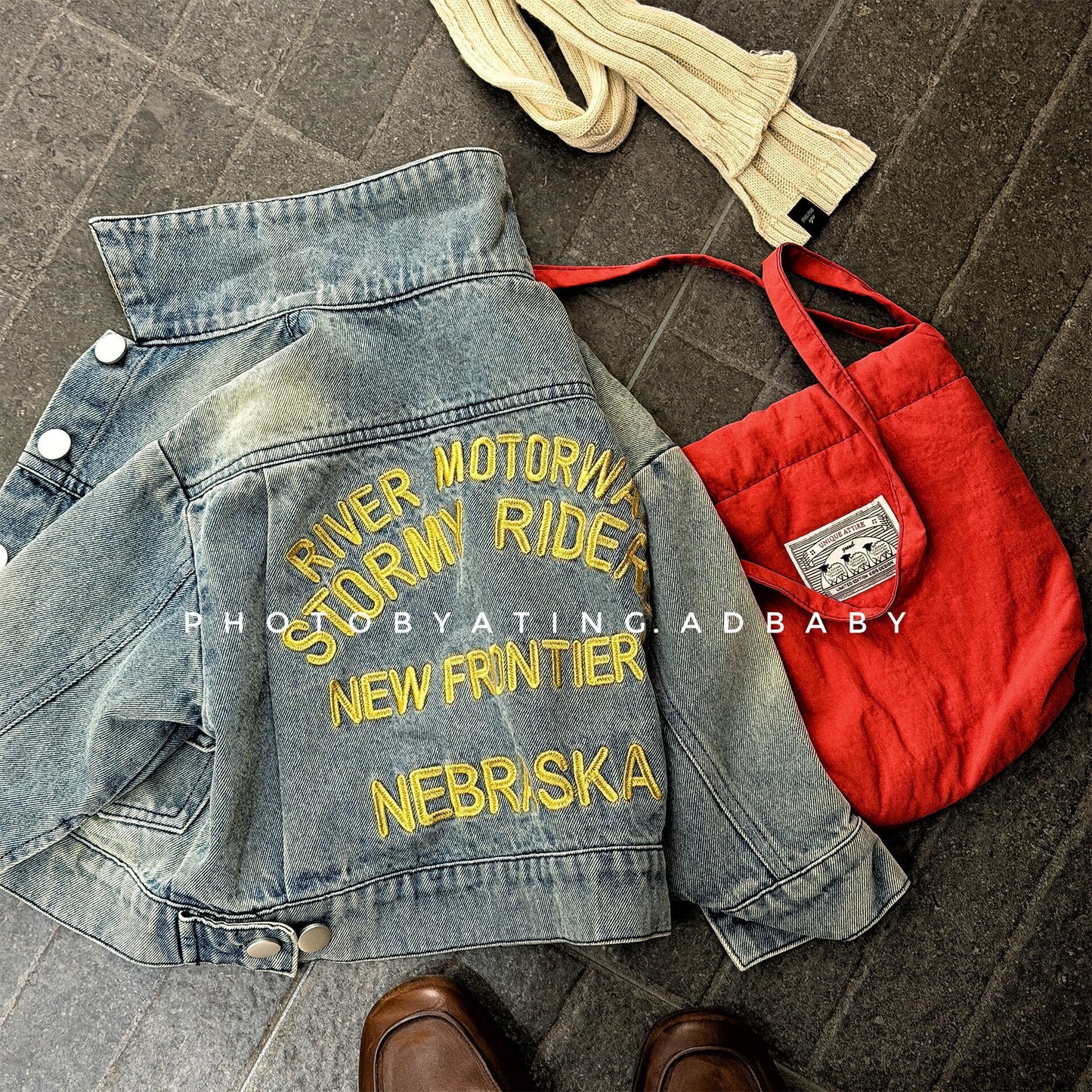 ショートコート・ジャケット・ジャンパー Embroidered Denim Jacket 刺繍 デニムジャケット【mh0012124】