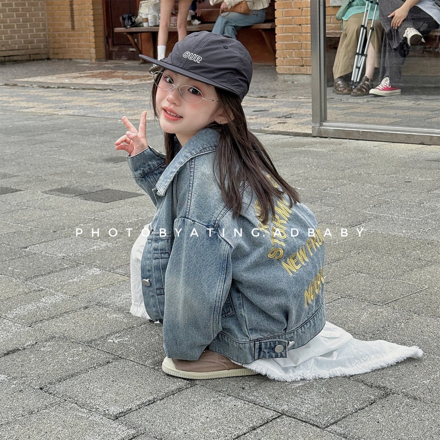 ショートコート・ジャケット・ジャンパー Embroidered Denim Jacket 刺繍 デニムジャケット【mh0012124】