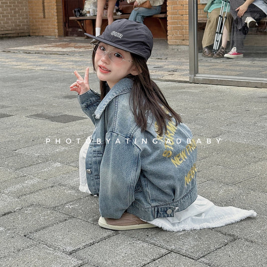 ショートコート・ジャケット・ジャンパー Embroidered Denim Jacket 刺繍 デニムジャケット【mh0012124】