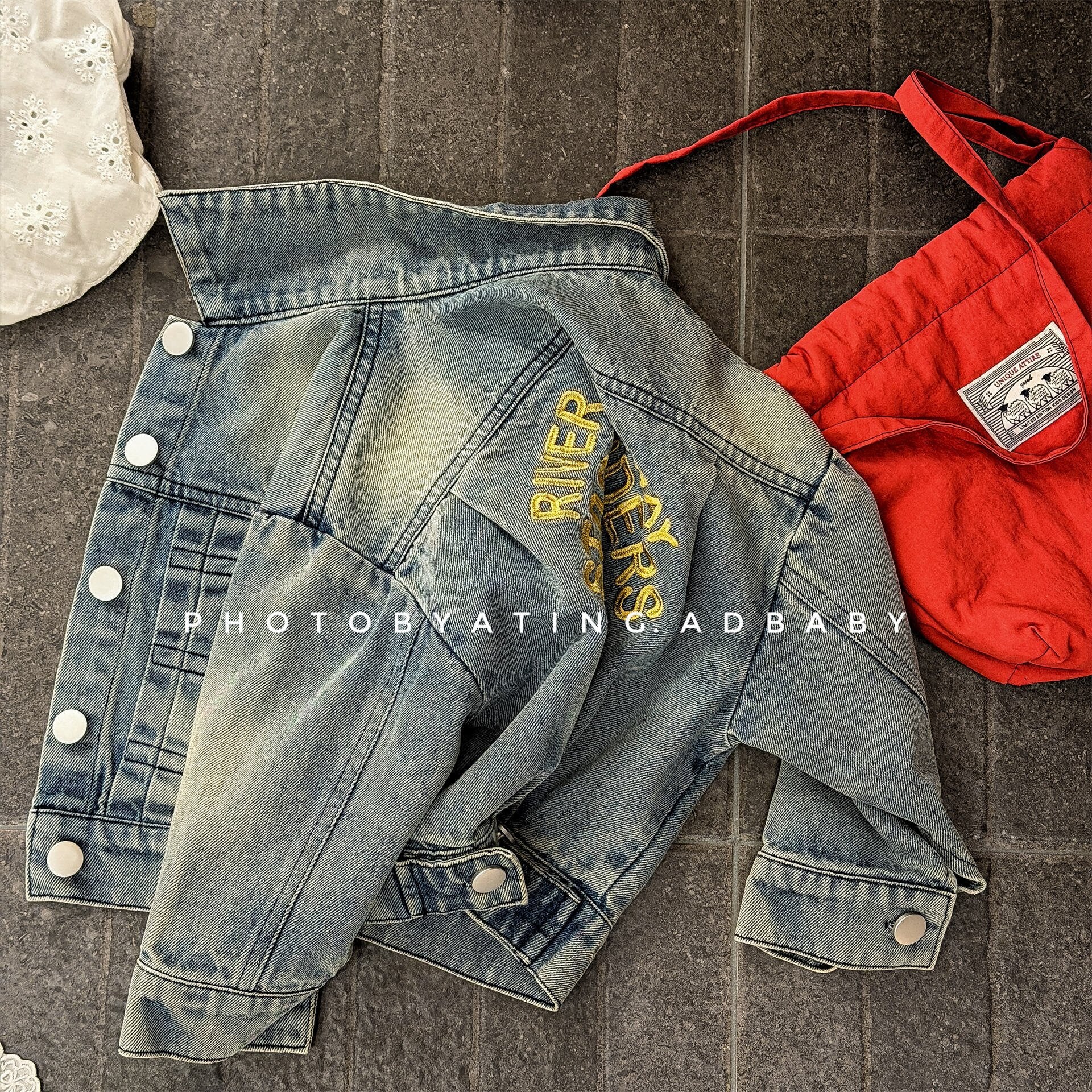 ショートコート・ジャケット・ジャンパー Embroidered Denim Jacket 刺繍 デニムジャケット【mh0012124】