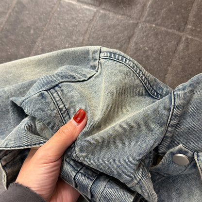 ショートコート・ジャケット・ジャンパー Embroidered Denim Jacket 刺繍 デニムジャケット【mh0012124】