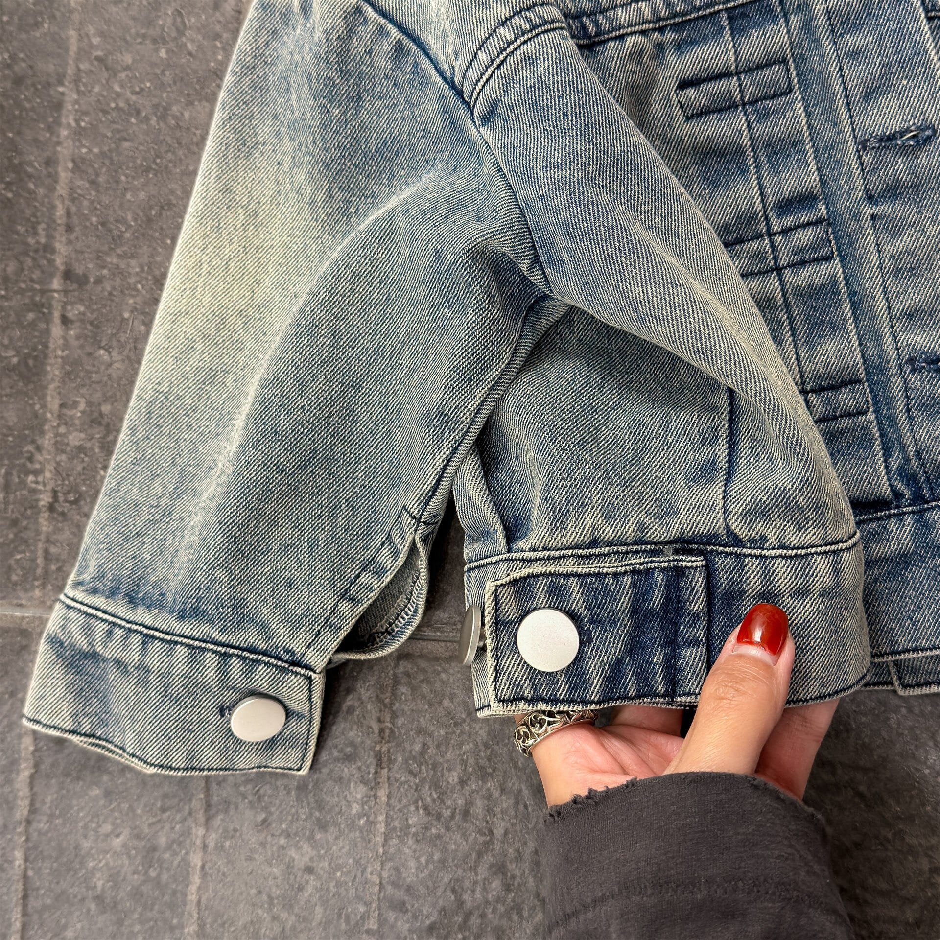 ショートコート・ジャケット・ジャンパー Embroidered Denim Jacket 刺繍 デニムジャケット【mh0012124】