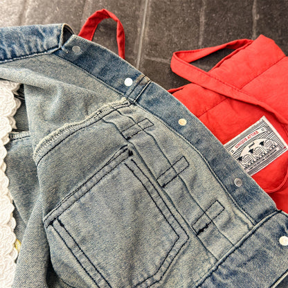 ショートコート・ジャケット・ジャンパー Embroidered Denim Jacket 刺繍 デニムジャケット【mh0012124】