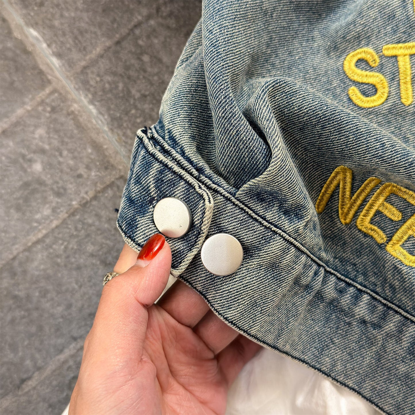 ショートコート・ジャケット・ジャンパー Embroidered Denim Jacket 刺繍 デニムジャケット【mh0012124】