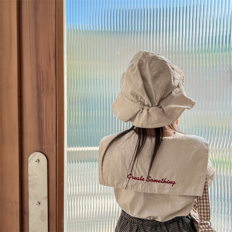 半袖シャツ・ブラウス Embroidered Large Lapel Linen Shirt 刺繍 ビッグカラー リネンシャツ【mh0011998】