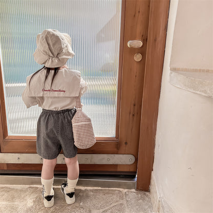 半袖シャツ・ブラウス Embroidered Large Lapel Linen Shirt 刺繍 ビッグカラー リネンシャツ【mh0011998】