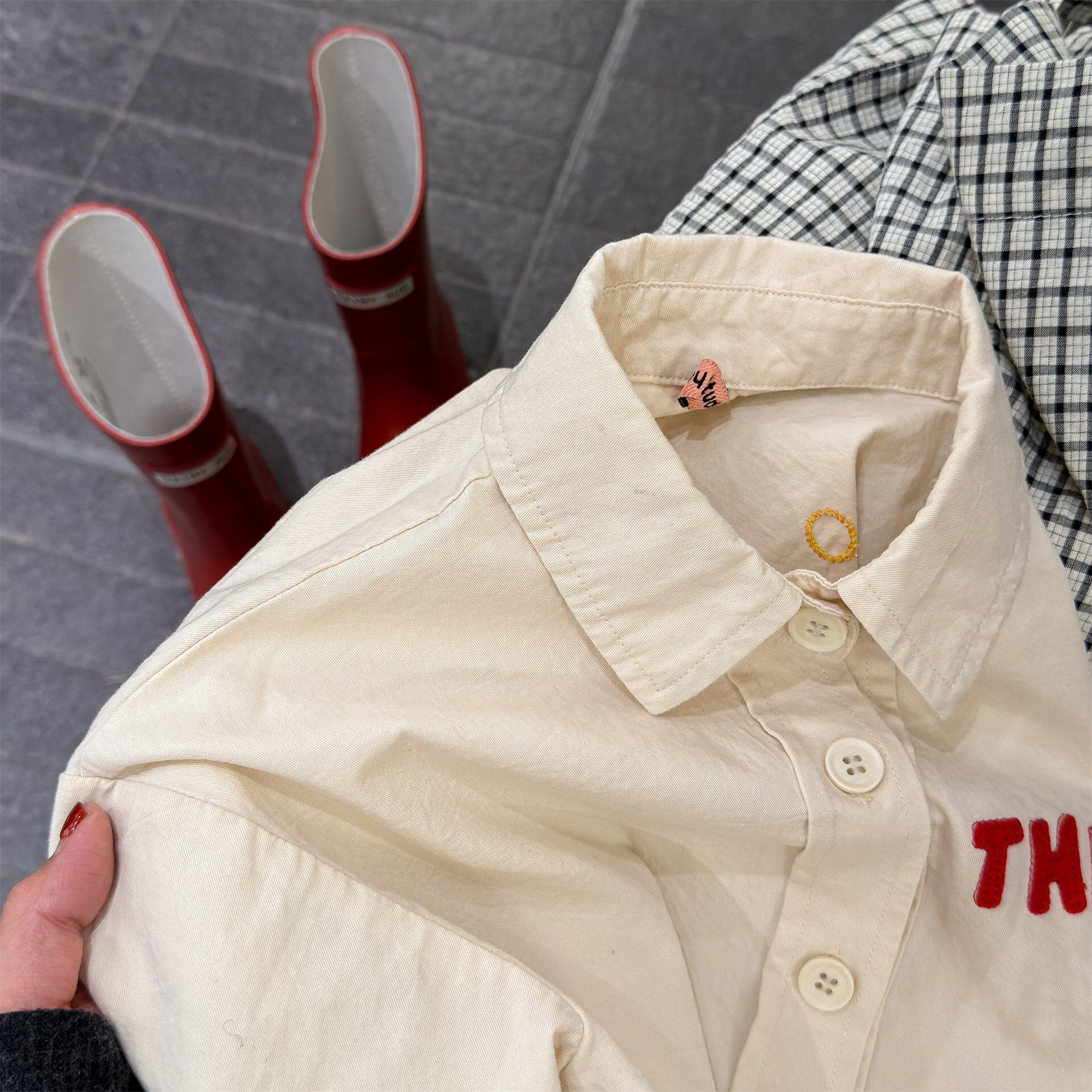 長袖シャツ・ブラウス Embroidered Shirt Spring Top 刺繍 シャツ トップス【mh0012079】