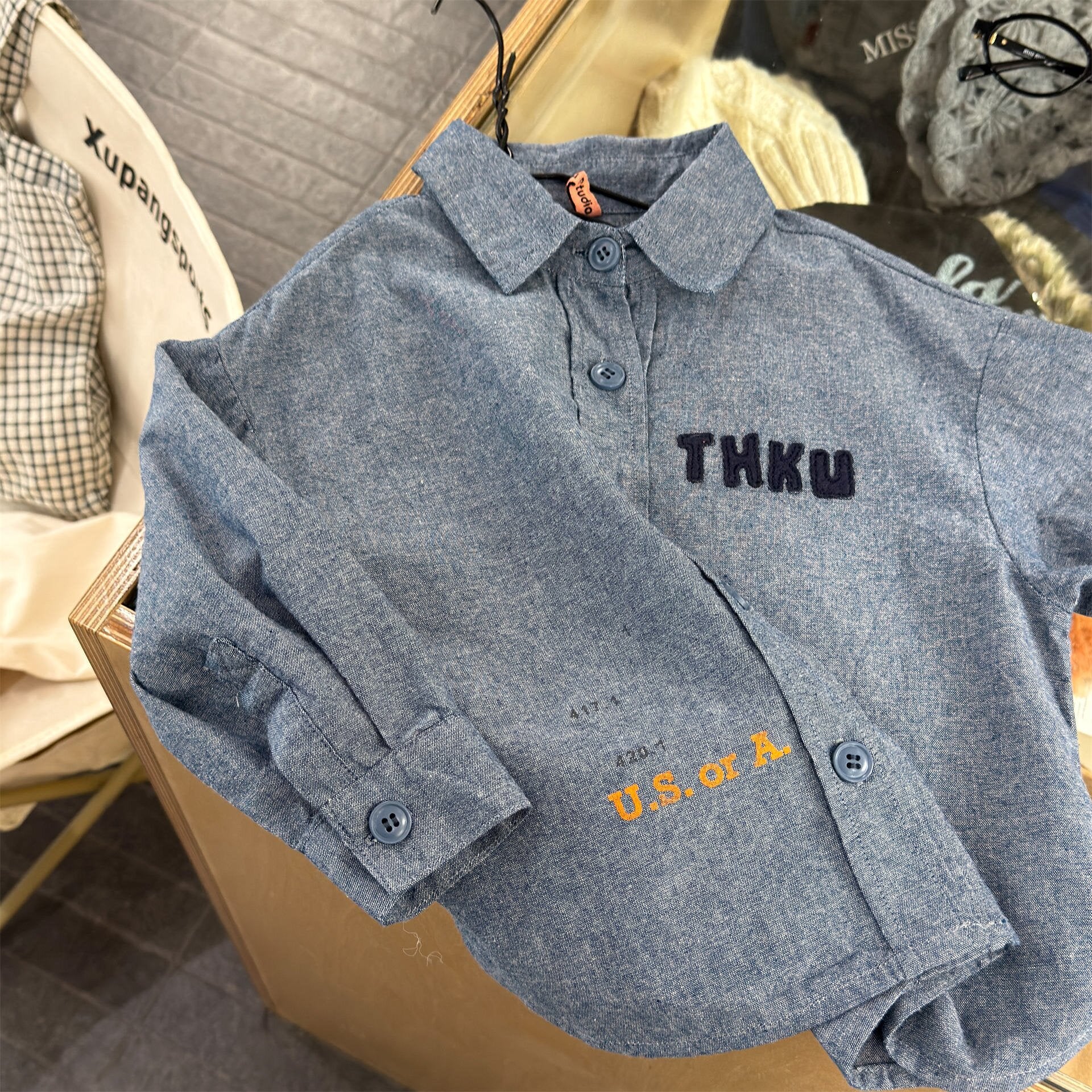 長袖シャツ・ブラウス Embroidered Shirt Spring Top 刺繍 シャツ トップス【mh0012079】