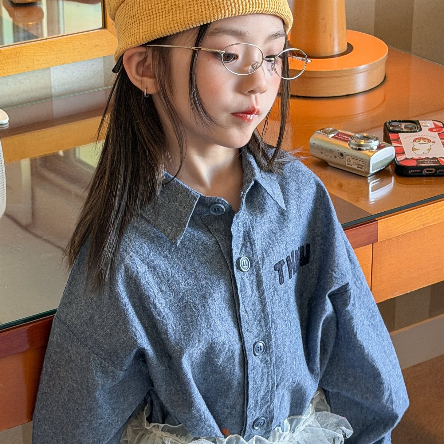 長袖シャツ・ブラウス Embroidered Shirt Spring Top 刺繍 シャツ トップス【mh0012079】