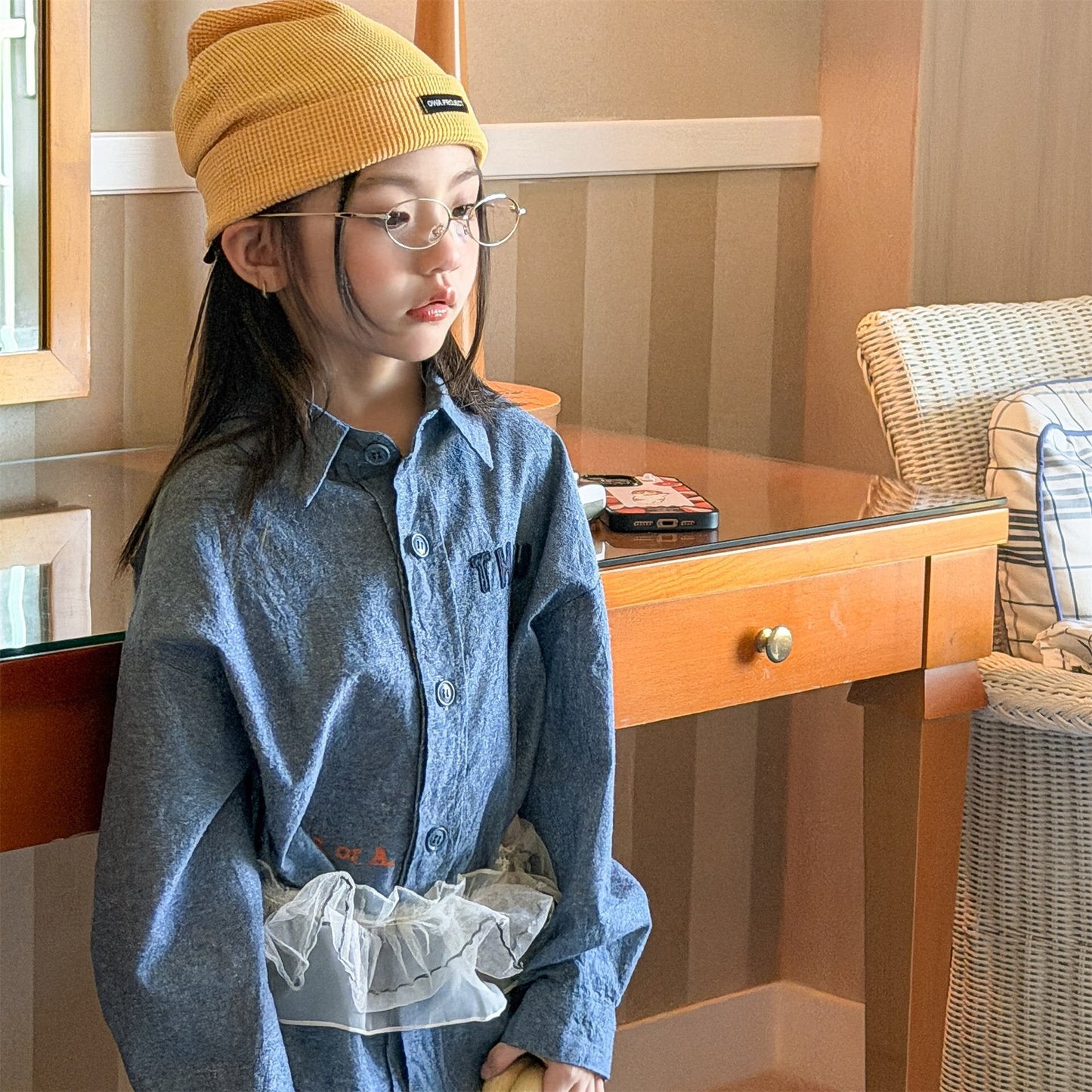 長袖シャツ・ブラウス Embroidered Shirt Spring Top 刺繍 シャツ トップス【mh0012079】