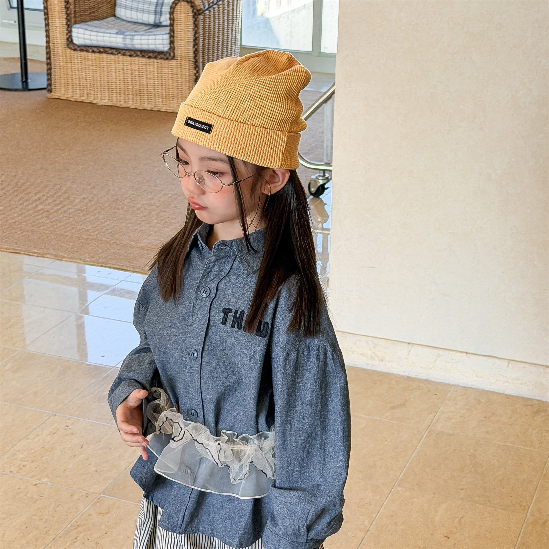 長袖シャツ・ブラウス Embroidered Shirt Spring Top 刺繍 シャツ トップス【mh0012079】