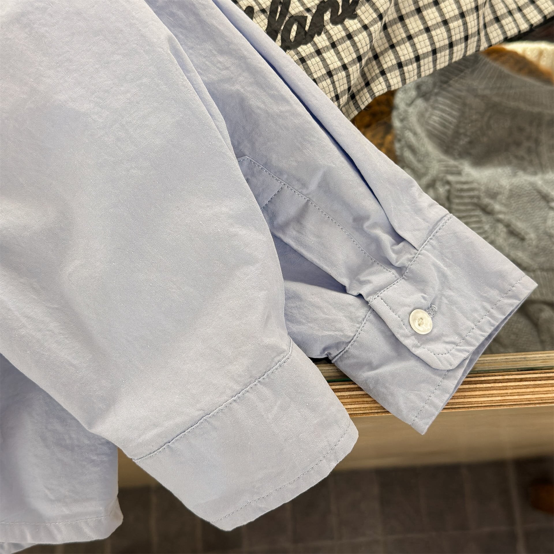 長袖シャツ・ブラウス Embroidered Spring Shirt Top 刺繍入り シャツ トップス【mh0012038】