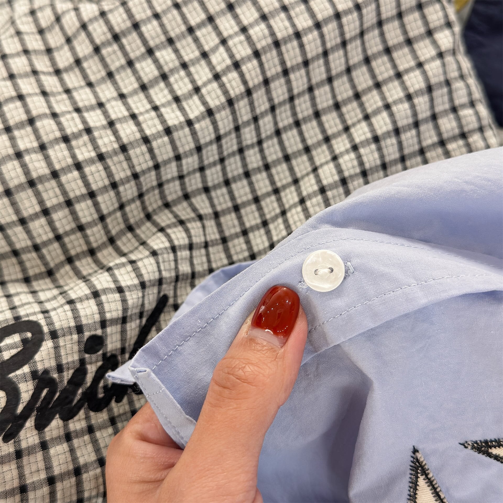 長袖シャツ・ブラウス Embroidered Spring Shirt Top 刺繍入り シャツ トップス【mh0012038】