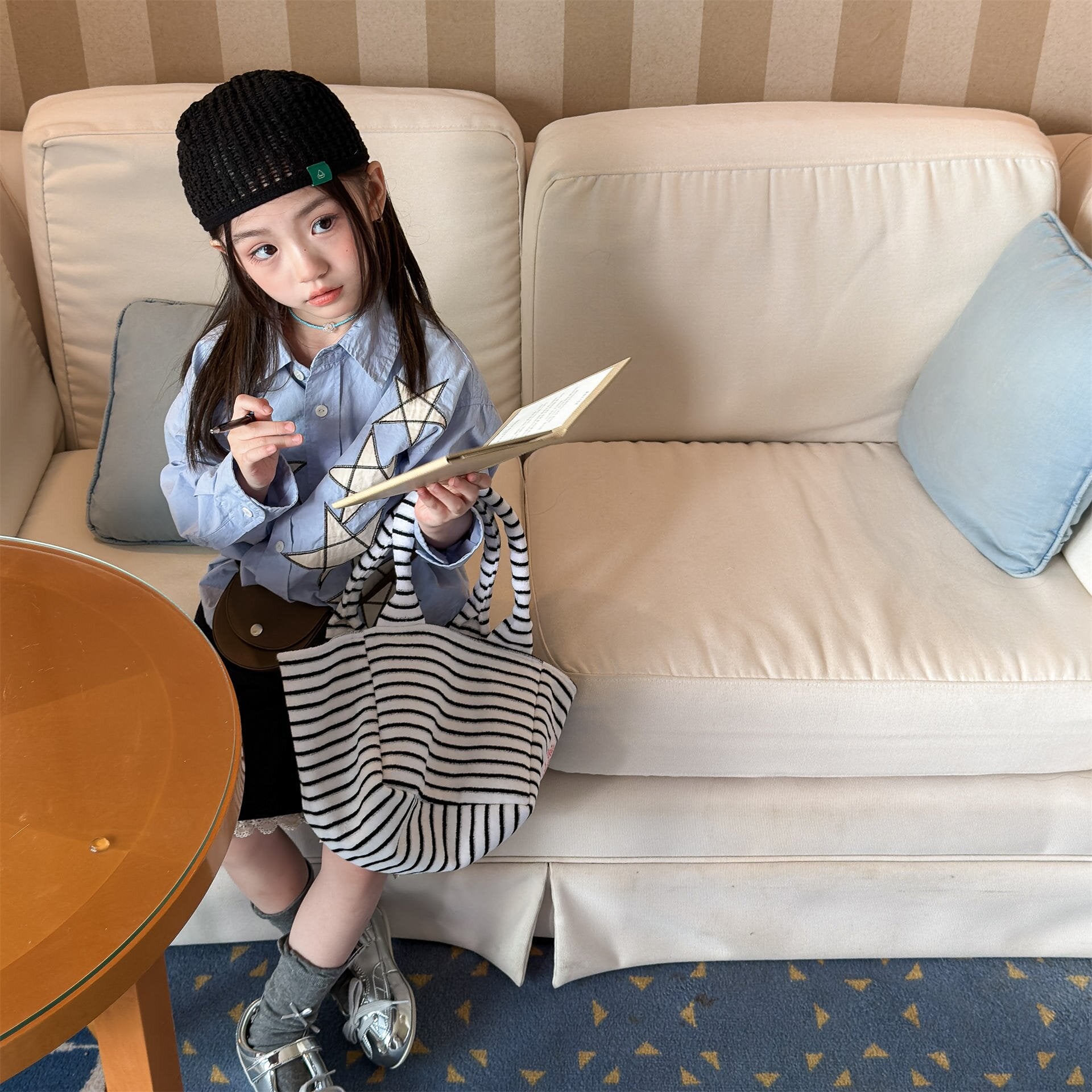 長袖シャツ・ブラウス Embroidered Spring Shirt Top 刺繍入り シャツ トップス【mh0012038】