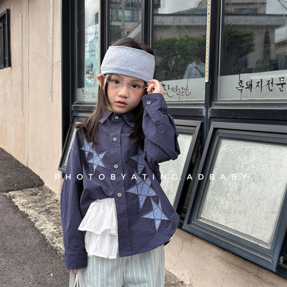 長袖シャツ・ブラウス Embroidered Spring Shirt Top 刺繍入り シャツ トップス【mh0012038】