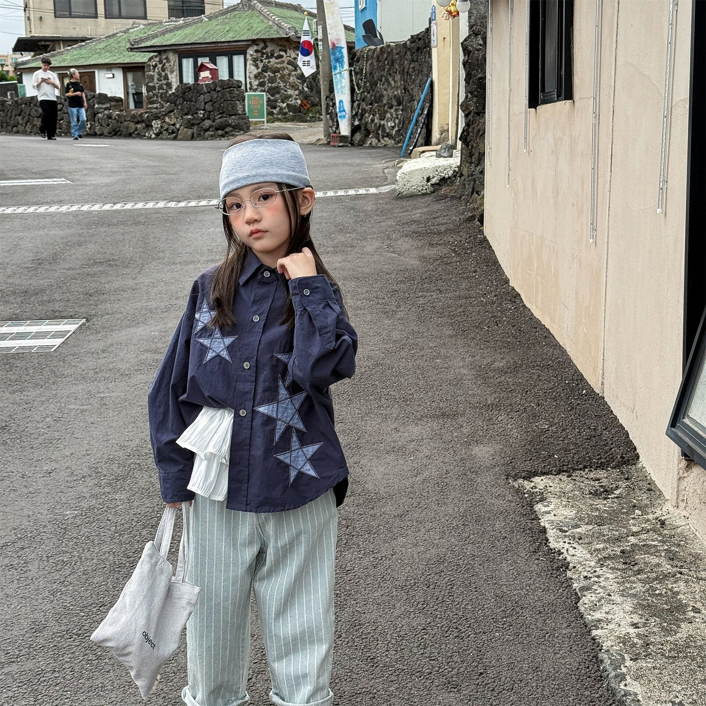 長袖シャツ・ブラウス Embroidered Spring Shirt Top 刺繍入り シャツ トップス【mh0012038】