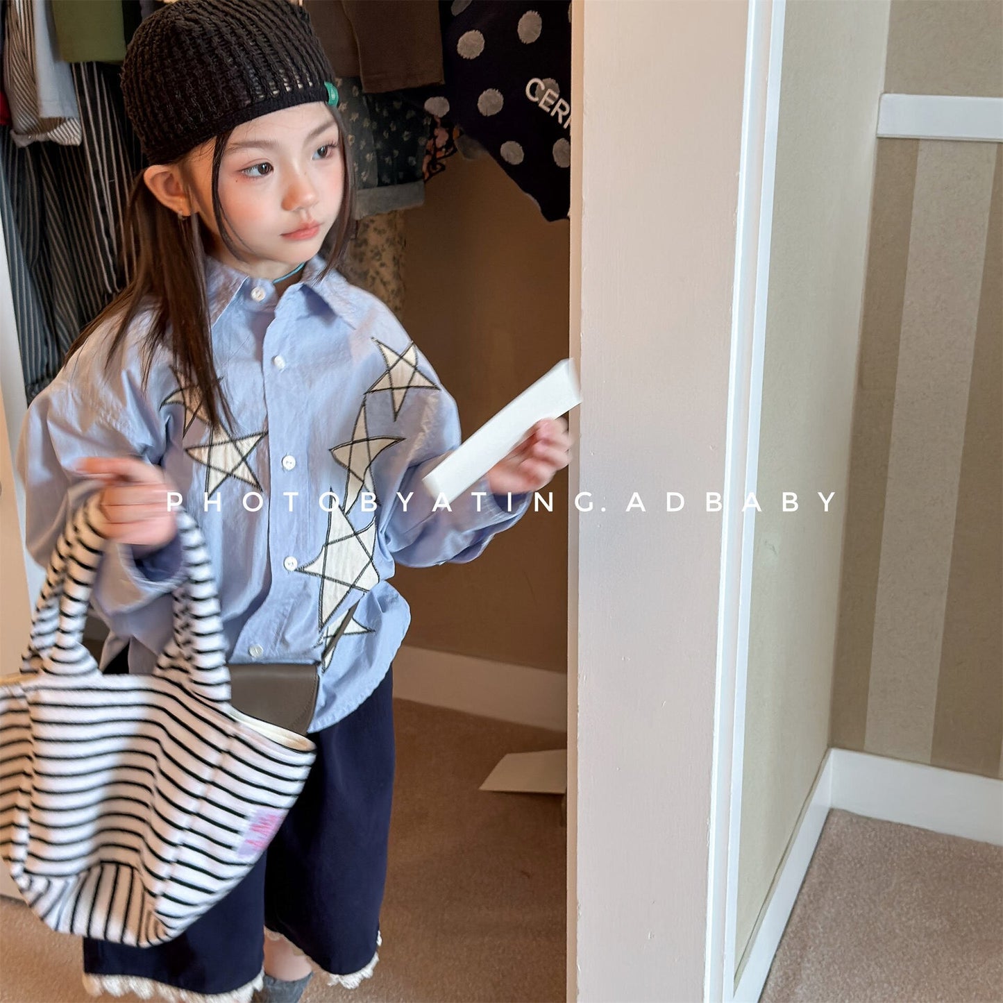 長袖シャツ・ブラウス Embroidered Spring Shirt Top 刺繍入り シャツ トップス【mh0012038】