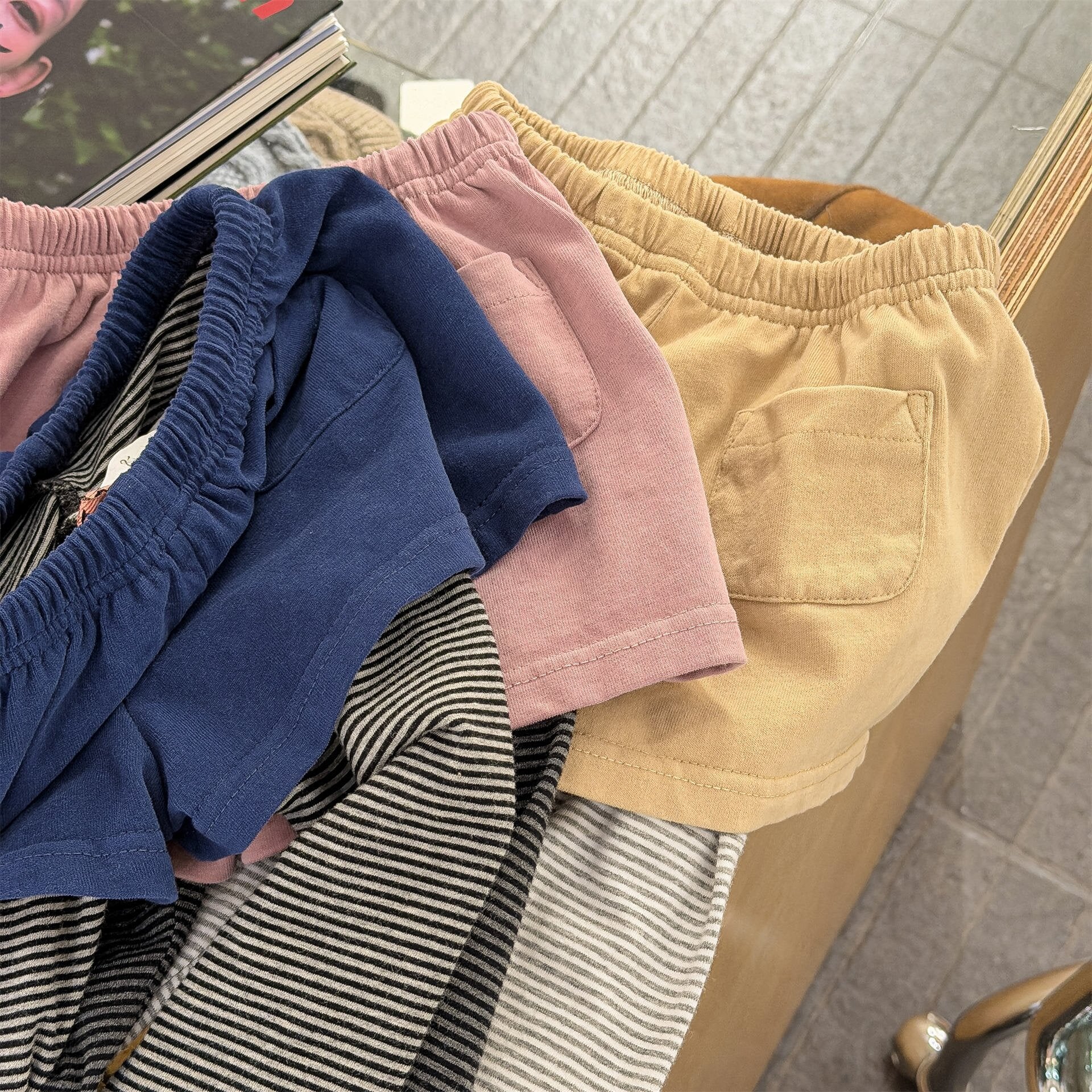 レギンスパンツ Fake Two-Piece Leggings フェイク レイヤード レギンスパンツ【mh0012135】