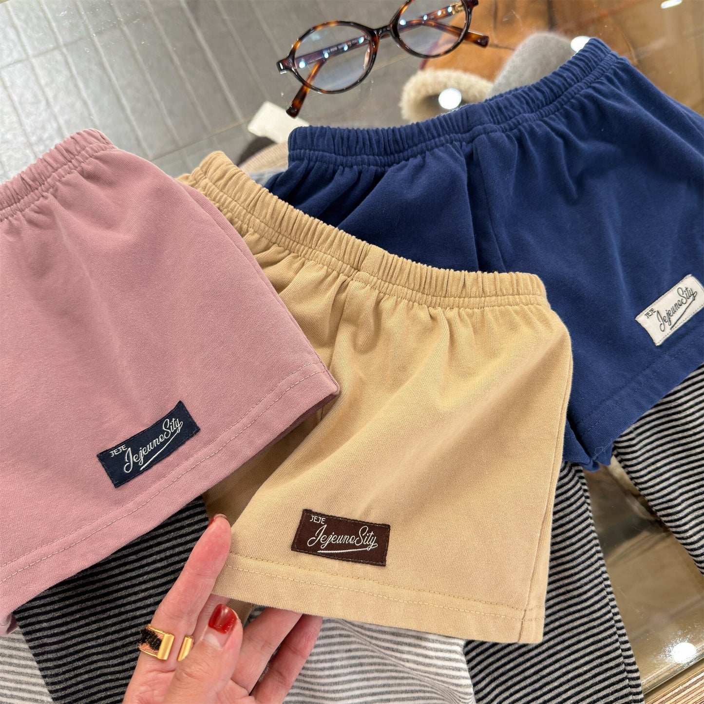 レギンスパンツ Fake Two-Piece Leggings フェイク レイヤード レギンスパンツ【mh0012135】
